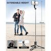 Trépied de Téléphone - GENERIC - 115 cm - 2 Lampes Dappoint - Télécommande Amovible - Rotation 360°