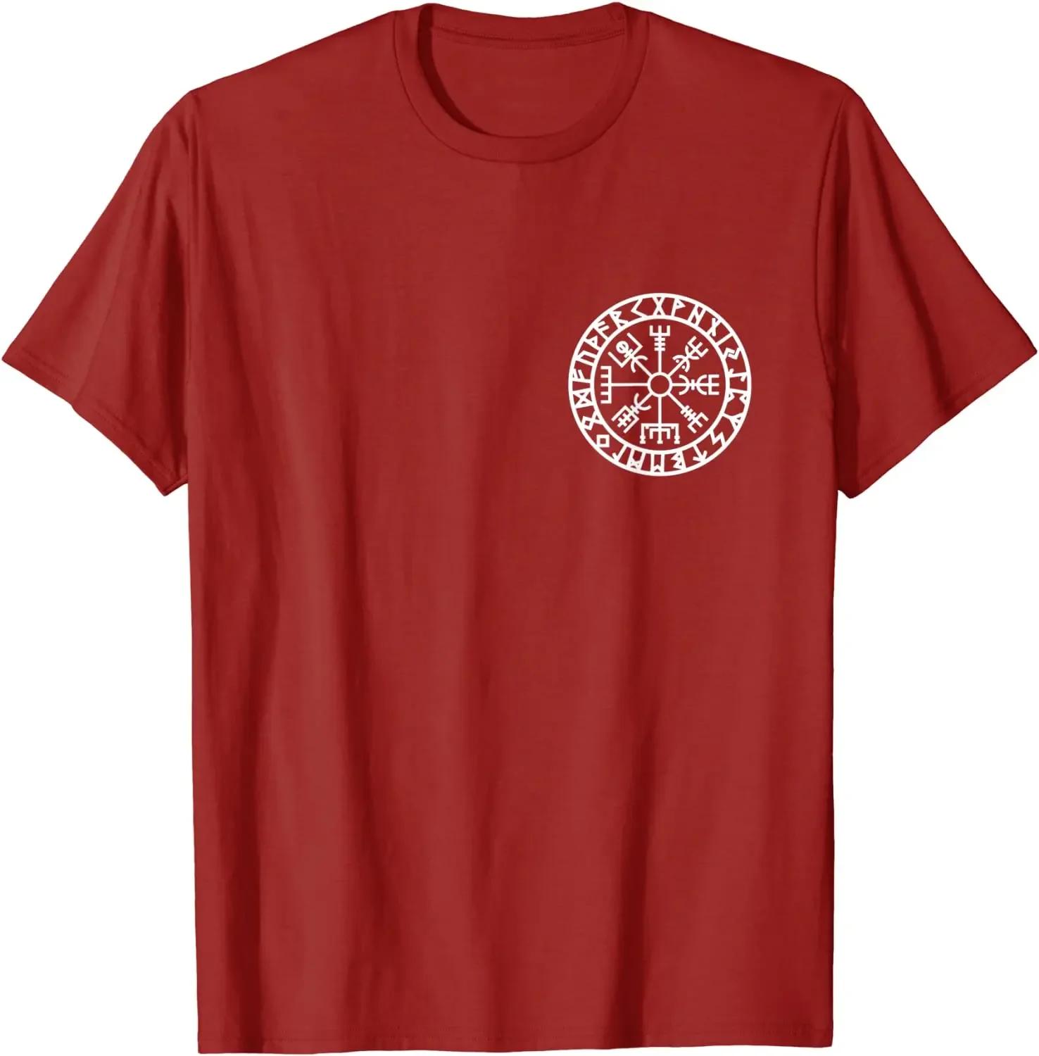 

Nose Futhark Vegvisir Compass Rune Protection TShirt 100 Cotton ONeck Short Sleeve Summer Casual Mens Tshirt Size S3XL S