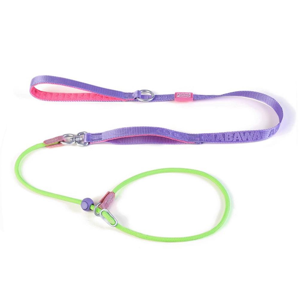 

Leashes Pet Dog Choking Rope Leash Collar P-Shaped Chain Slip Lead Control Leash for Small Large Competition Dogs фиолетовый