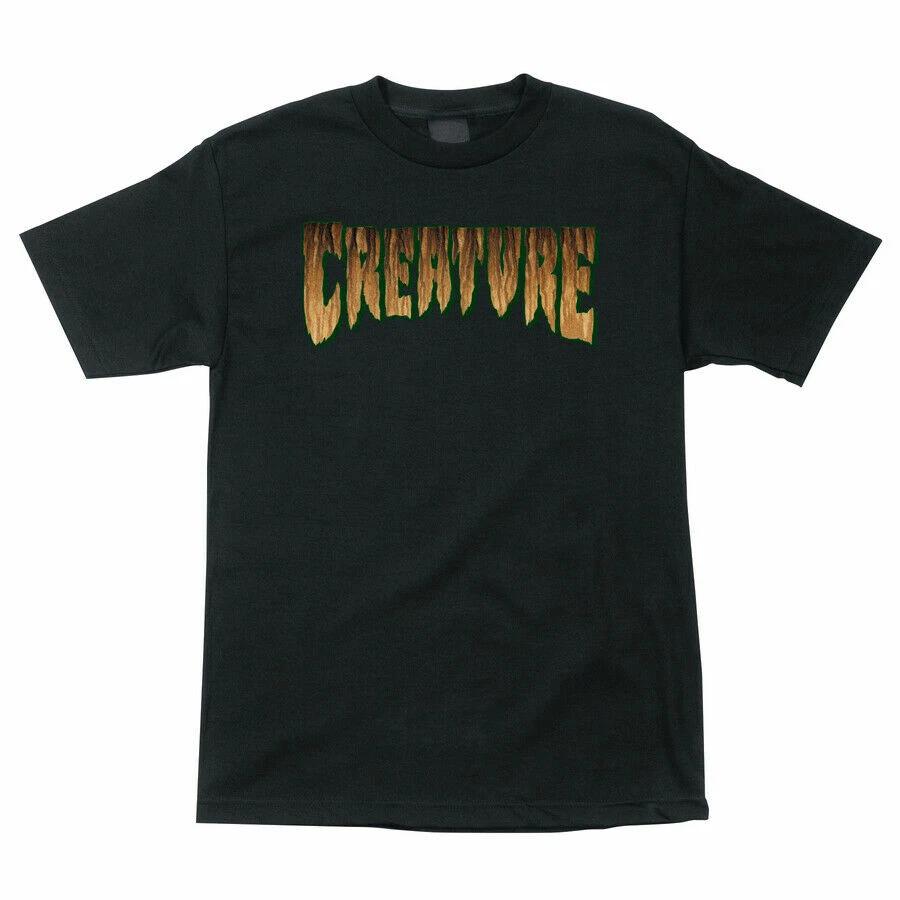 Creature RUST LOGO Skateboard T Shirt BLACK S