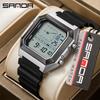 SANDA 6307 New Men's Digital Multifunctional Night Light Timer Calendar Outdoor Sports Waterproof Student Electronic Watch Reloj