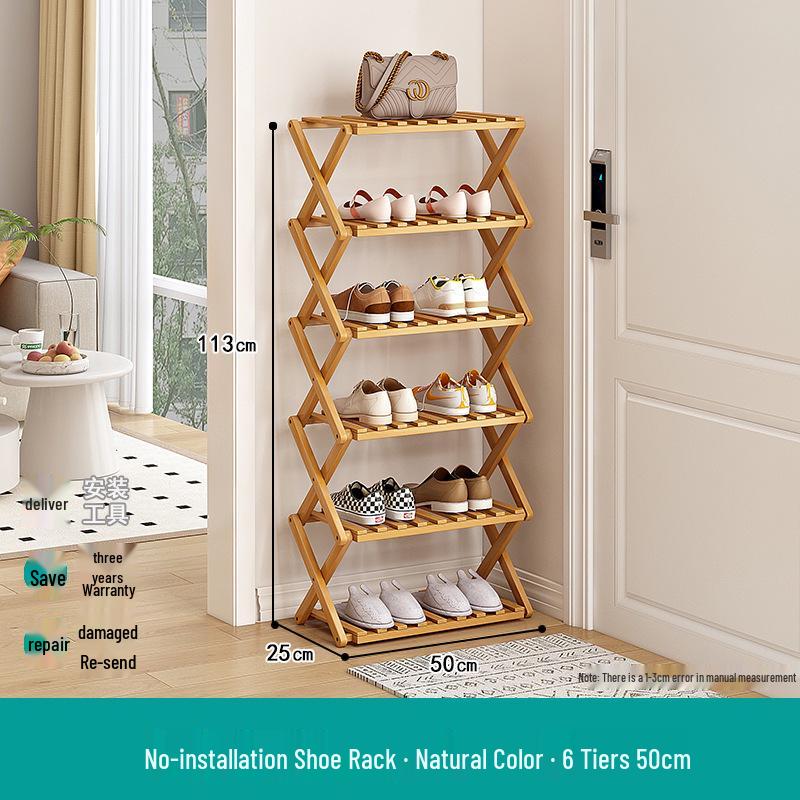 Compact Foldable Shoe Rack: Multi-Layer, No-Install, Space-Saving Storage for Indoor Entrances.