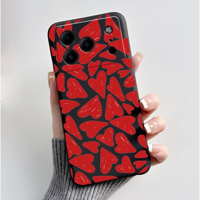 Para Carcasa Doogee Note56 Para Funda de Teléfono Doogee Note 56 Estética Lujo Lindo Genial Niño Niñas Negro Mate Silicona Suave Cubierta Trasera