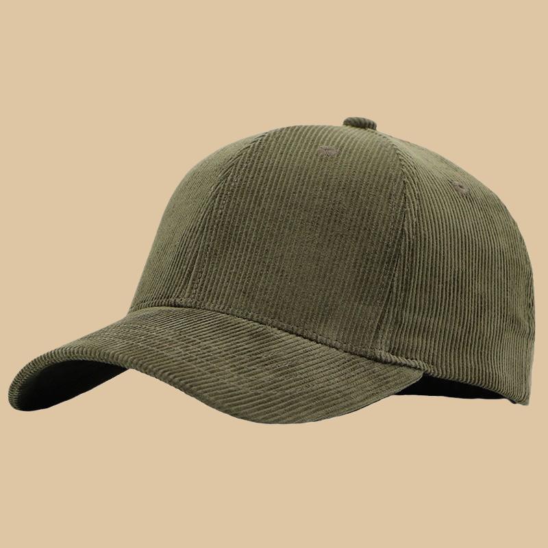 My Extreme Outdoor Activities Women's Olive Green Big Head Men Oversize Corduroy Baseball Cap Dad Winter Large Sport Hats Plain Snapback Caps 60-65Cm