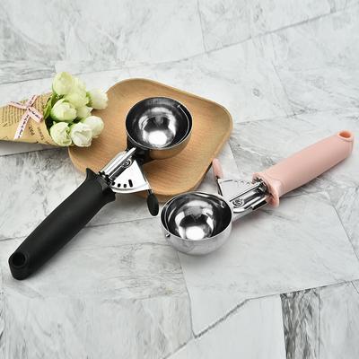 Ice Cream Scoops Stainless Steel Ice Cream Digger Non-Stick Fruit Ice Ball Maker Household Watermelon Ice Cream Spoon Tool