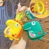 Japanese Cartoon Bared Teeth Dinosaur Change Bag Silicone Bag Portable Oblique Span Shoulder Bag Girls Change Bag