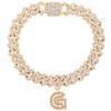Bling Iced Out A-Z Letter Initial Cuban Link Chain Anklets For Women Hip Hop Chunky Cuban Anklet Bracelet Beach Barefoot Jewelry