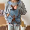 Vintage Color Block Backpack Women's Lightweight Backpack