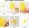 Daisy Flower Balloons Diy Kit Boho Daisy Balloons Flower Party Decorations For Baby Shower Birthday Wedding Groovy Party Supply