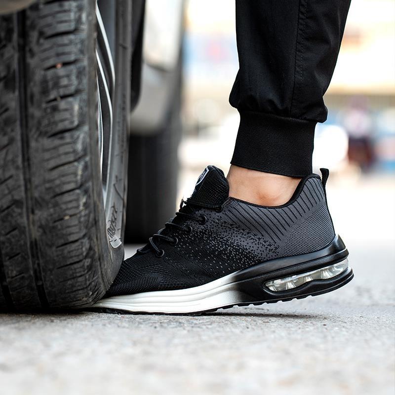 Air Cushion Safety Shoes Men Steel Toe Security Protection Shoes Puncture-Proof Sport Work Shoes Boots Construction Shoes