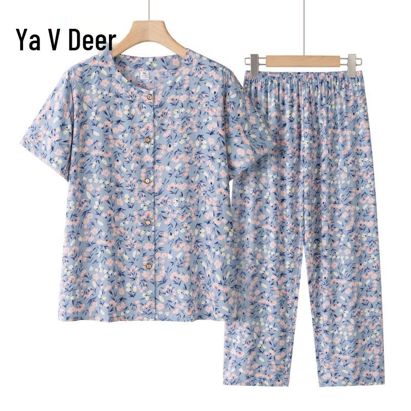 Yalu Summer Cotton Silk Cardigan Two-piece Set 3XL