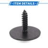 VekAuto 10 Pcs Car Fender Liner Splash Shield Bumper Cover Screw Durable Metal Black