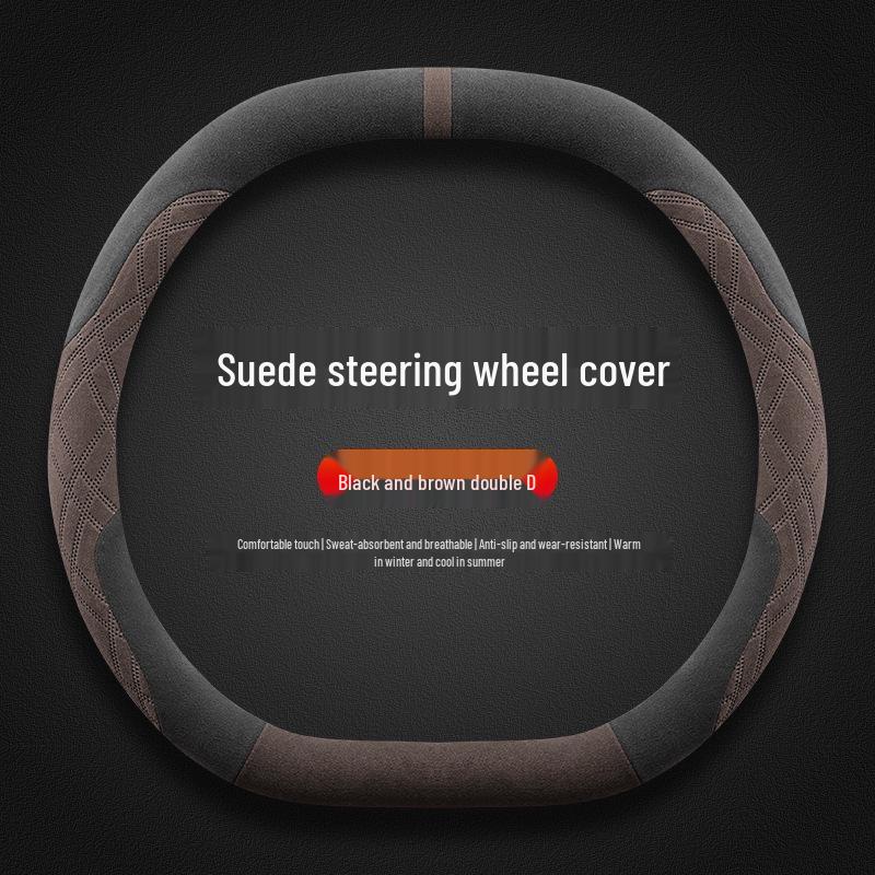 Nio 2024 LeDao L60 Winter Steering Wheel Cover - Ultra-thin, Non-slip, Sweat-absorbing Flocking Protection
