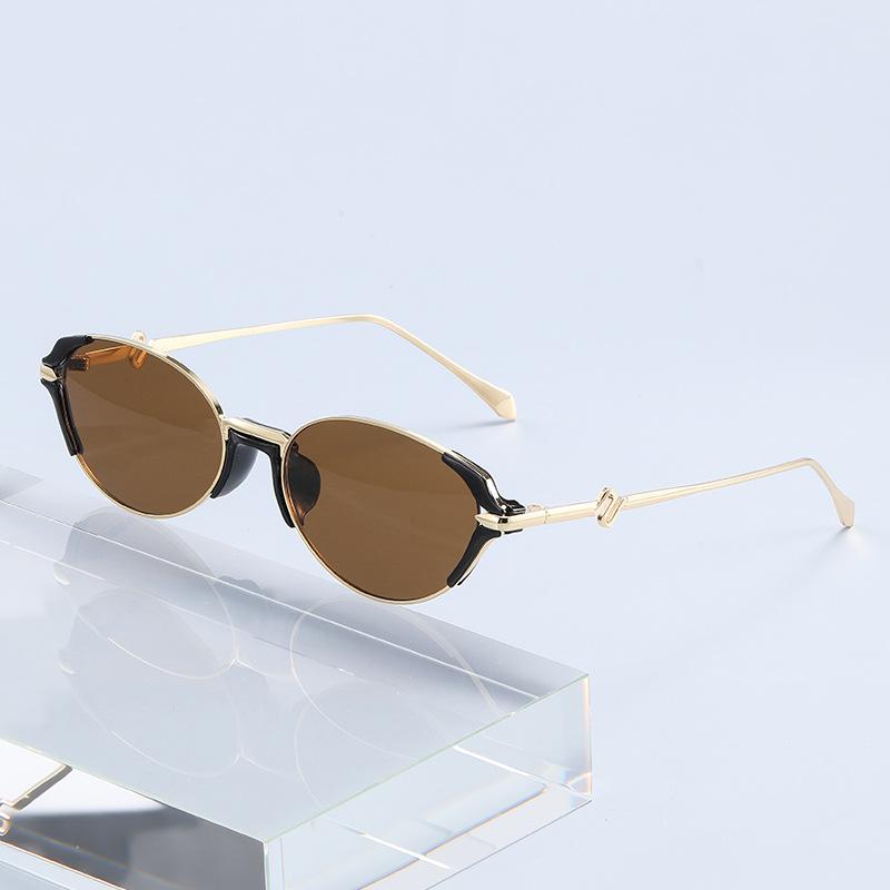 Xiaomi New Small Mirror Surface Narrow Frame Oval Sunglasses Vintage Modern Travel Photo Sunglasses For Women And Men 2541
