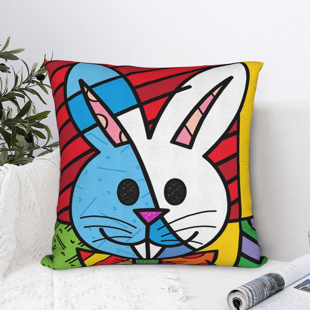 Brittos Art Rabbit Dog Heart Jesus Pillow Case Fashion Pillow Cover Soft Pillowcases For Couch Sofa Bedroom