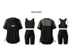 Plus Size Women's Sporty Quick-Dry Two-Piece Swimsuit with Slimming Tummy Concealing Capri Pants.