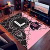 1pc Inter Miami CF Print Area Rug - Soft,Washable Non-Slip Indoor Mat for Office Chairs,Living Room,Home Office Decorative Rug