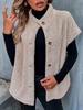 Hot-Selling Women's Casual Versatile Solid Color Plush Vest - Winter Warm Outerwear