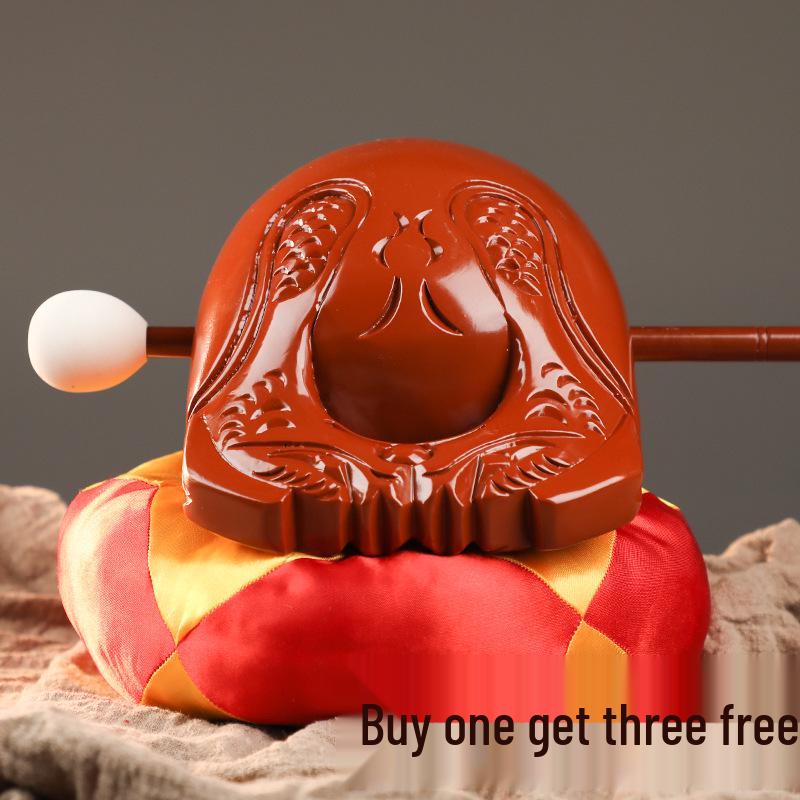 

Jieyuan Solid Camphor Log Wooden Fish Percussion Instrument Set