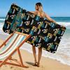 Name Custom Jacksonville Jaguars Logo Print Beach Towel, Large Soft Quick Dry Towel for Beach Camping Swimming
