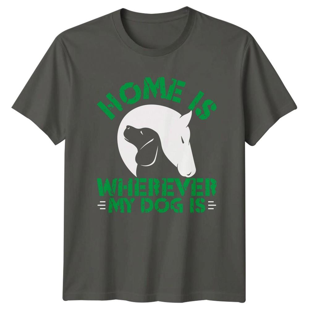Home Is Wherever My Dog TShirt Dog Lovers Animals Gift For Him And Her S