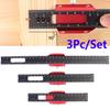 3Pcs Woodworking Ruler, Precision Pocket Rulers, Adjustable Scribing Ruler Metric/Inch Metal Slide Stop Marking Square Ruler