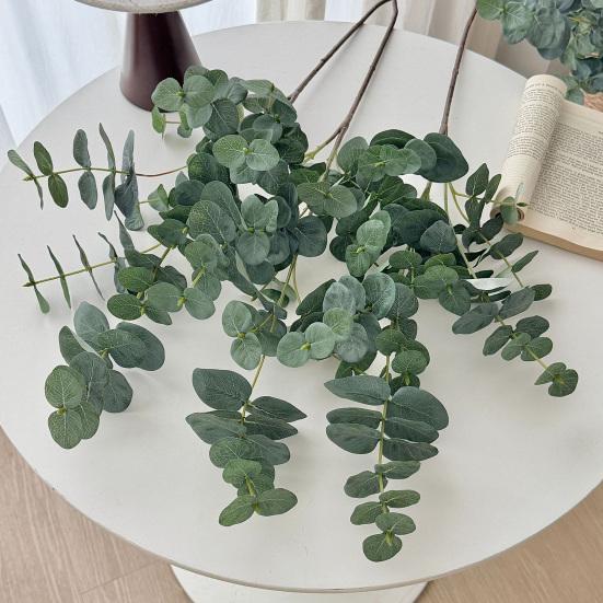Artificial Eucalyptus Leaves Simulated Green Plants Faux Fabric Greenery for Home Decor Wedding Centerpieces DIY Bouquets Floral Arrangements