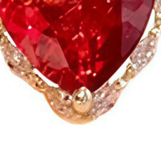 Women Brooch High-Gloss Cubic Zirconia Inlay Sparkling Heart Shape Lapel Pin Non-Slip Buckle Suits Cardigans Sweaters Shirts Badge