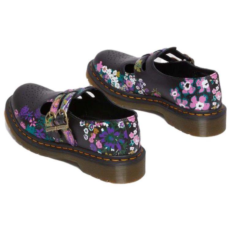 Dr. Martens 8065 Leather Casual Comfortable Chunky Heel Mary Jane Shoes Women Shoes Black 31187038