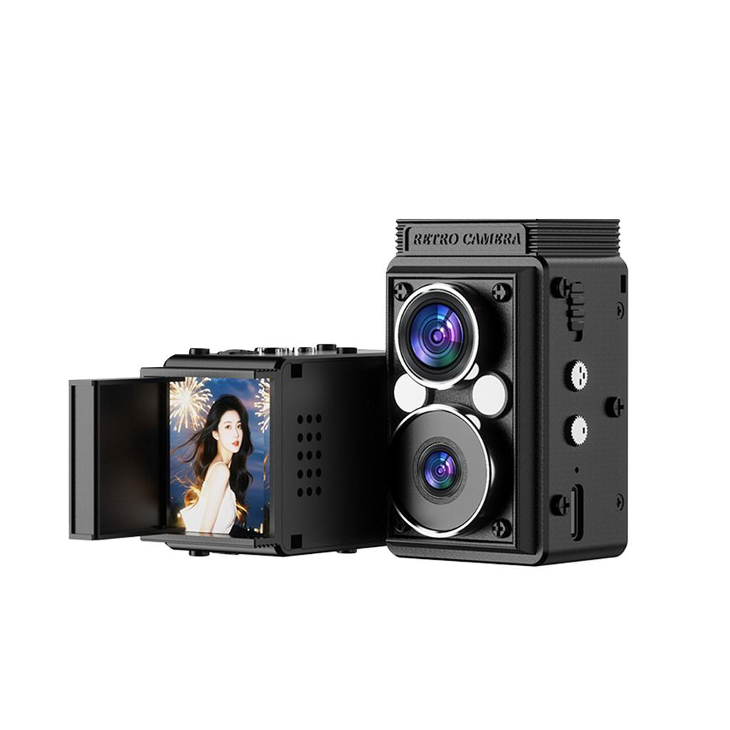 S11   Retro Dual Lens CCD Camera Portable TLR Camera Infrared Night   Digital Camera