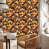 Stained Glass Wallpaper Gold, Orange and Red 50x1000