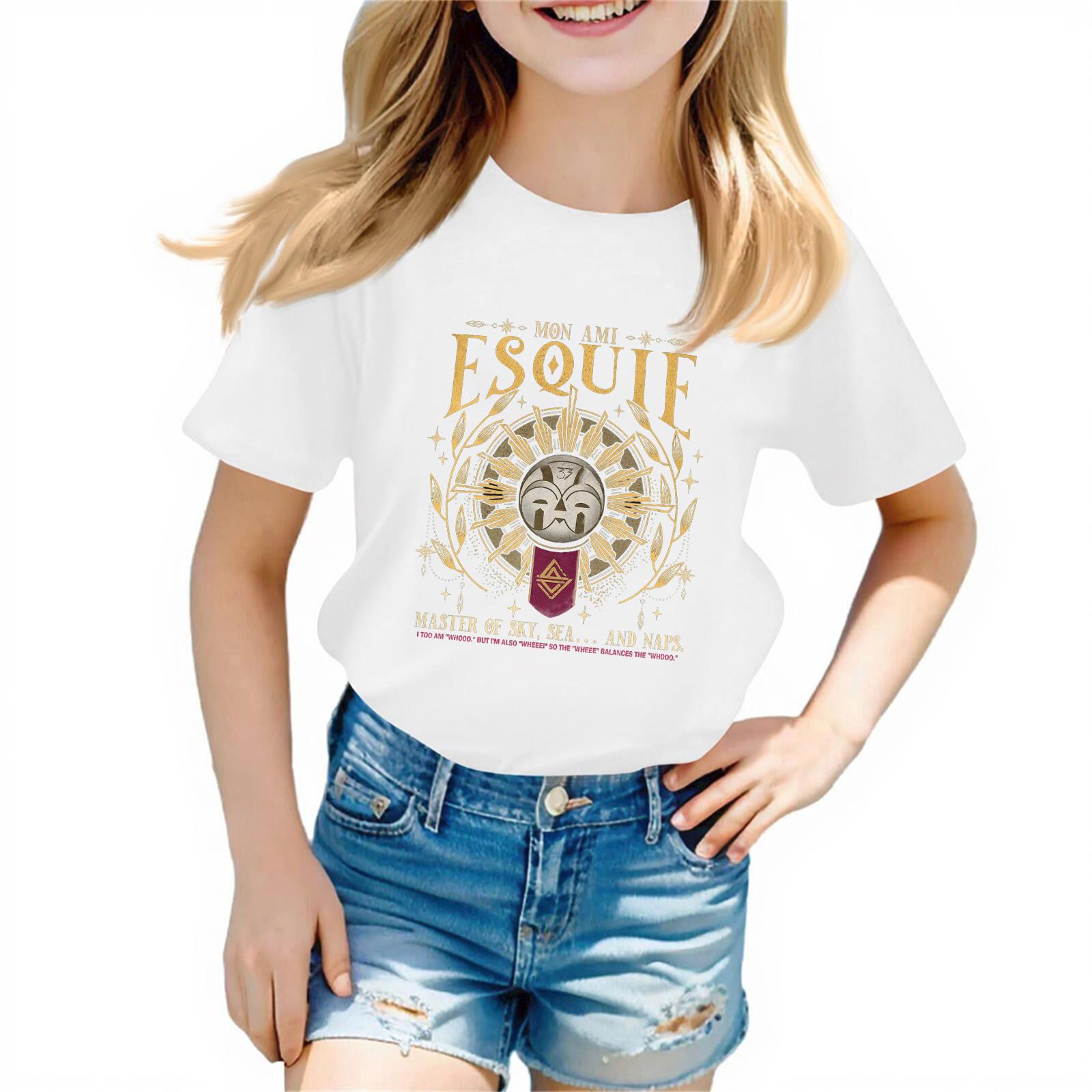 

Children s Fashionable And Comfortable Casual Short-sleeve Printed Top 160 білий