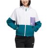 Adidas Chaqueta Deportiva Tejida Transpirable con Capucha Color Neo Contraste para Mujer Blanco Verde HM7442