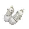 Old Lace-up Thick-soled Heightening Muffin Shoes Women's Leather Casual Korean Version Polished White Shoes Versatile Board Shoes Dirty Shoes
