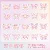 Zaomuo Butterfly Dream Series Pet Vintage Butterfly Sticker Pack For Journaling