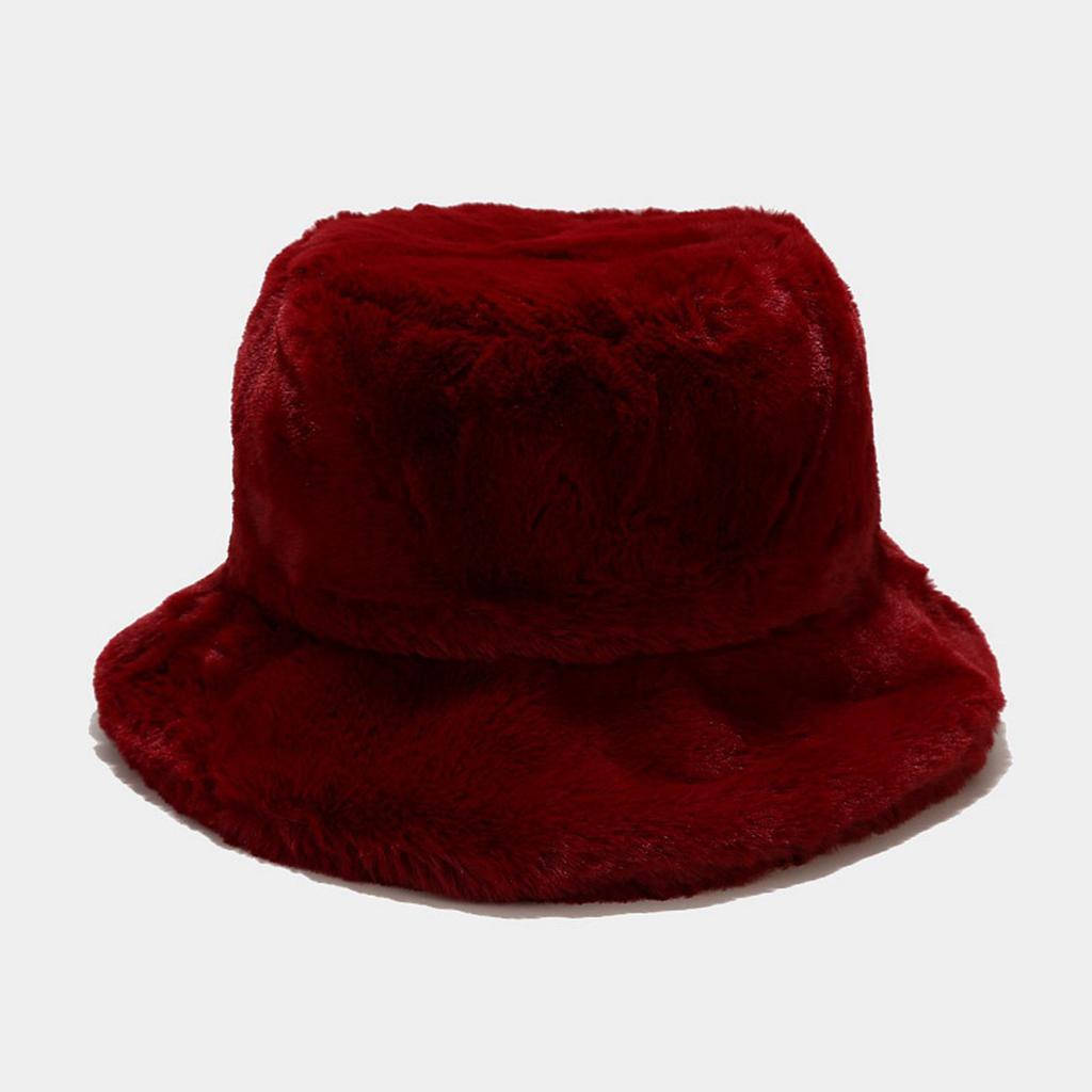 Winter Men Women Thickened Thermal Plush Hat Fisherman Hat Basin Cap Bucket Hats