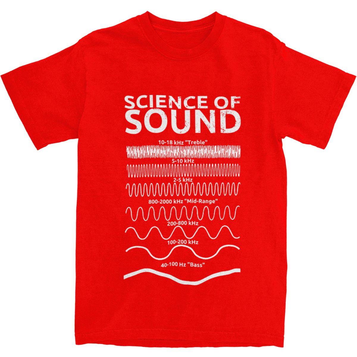 

Unisex Women T Shirt Science Of Sound Engineer TShirts Harajuku Audio Engineer Musician Summer Y2K 100 Cotton Tee Shirt S
