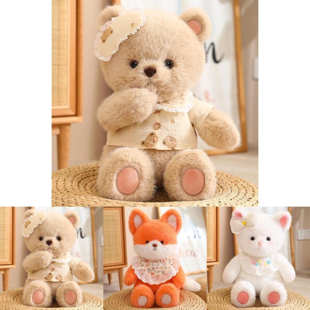 Cute Animal Fox Cat Bear Rabbit Plush Doll Stuffed Toy For Babies High Quality And Adorable