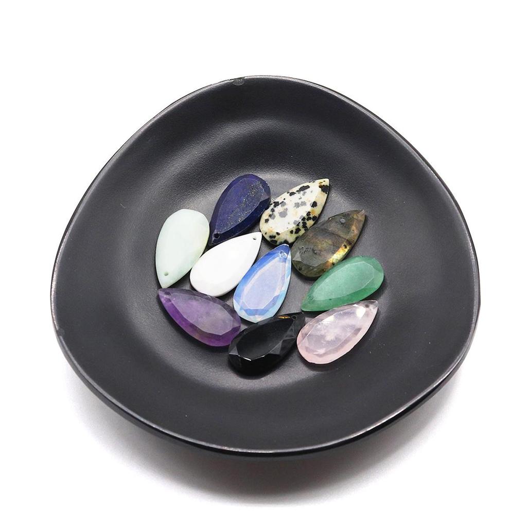 2Pcs Small Pendant Natural Stone Green Aventurine Drop-Shaped Pendant For Jewelry Making DIY Necklace Beacelet Earring Accessory