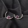 Amethyst Gemstone 925 Silver Ethnic Stud Engagement Gift Butterfly New Earrings EE-145-9