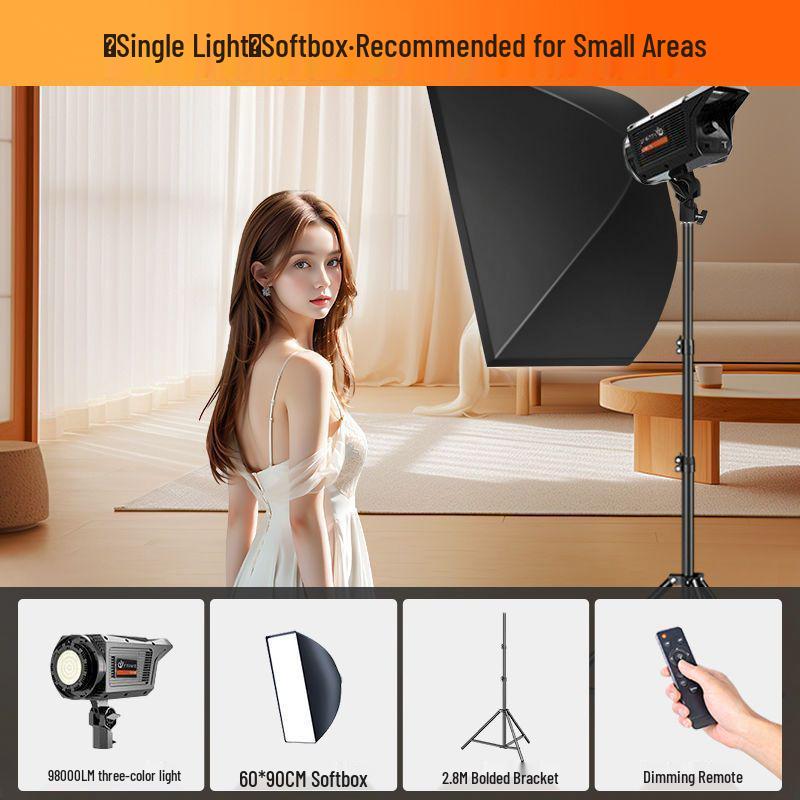 Floor Standing LED Fill Light for Streaming & Photography