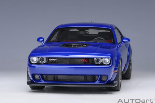 AUTOart 1/18 Scale Dodge Challenger R/T Scat Pack Widebody 2022 Indigo Blue/Metallic Blue Finished Model