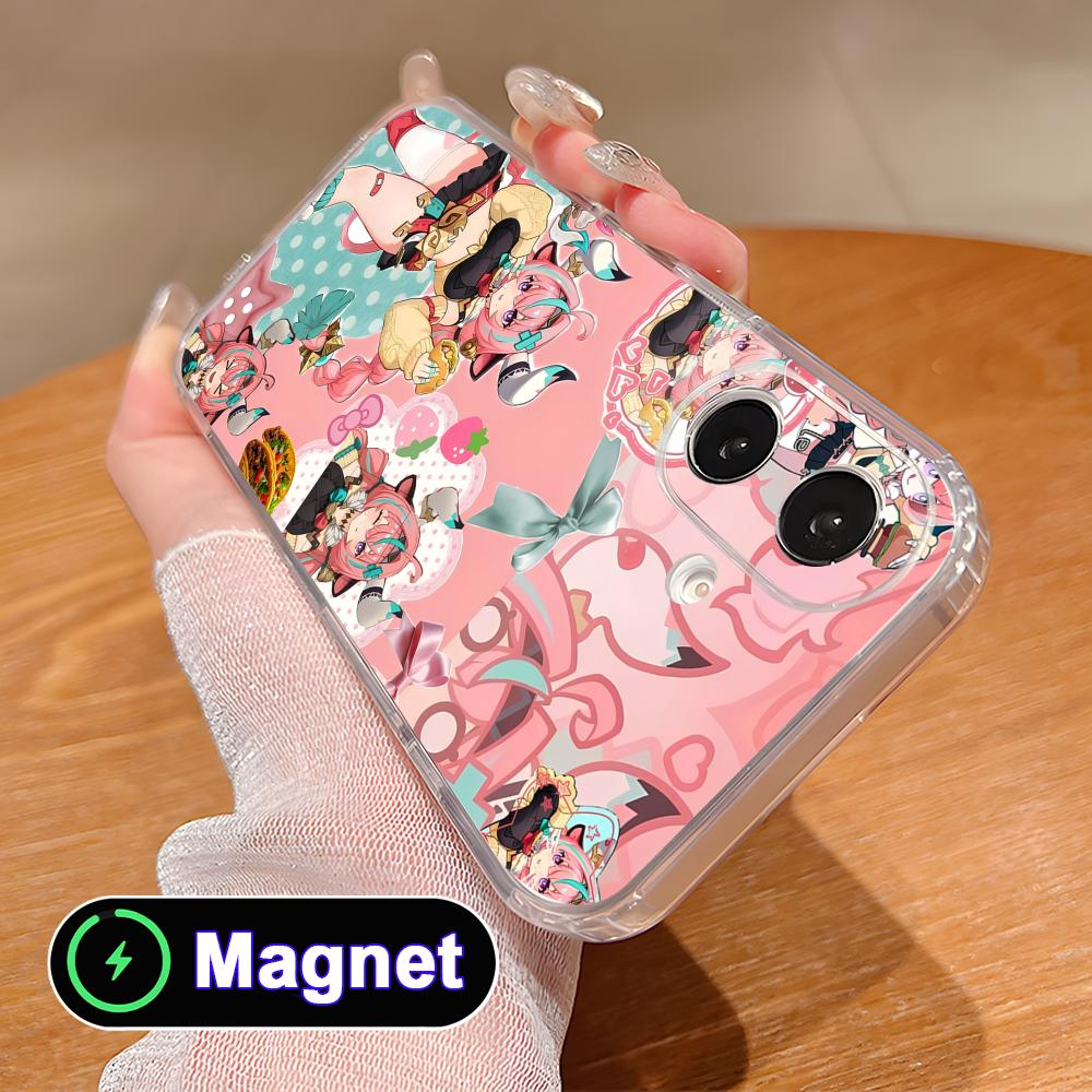 Game GI Varesa Clear TPU Magsafe Mobile Phone Case for iPhone 17 16 15 14 13 12 11 Air Pro Max Plus Mini Colorful Cover