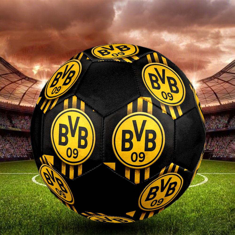 1 pz Pallone da Calcio Borussia Dortmund Taglia 5 Pallone da Calcetto Indoor alla Moda Colorato Gioco in Giardino - Ottimo Regalo per i Fan dello Sport HE15