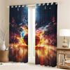 Cartoon Curtain Basketball For Boy 3D Print Bedroom Living Room Window Blackout Partition Style Home Decoration