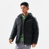 Li Ning Fitness Series Water-Resistant Infrared Thermal Letter Casual Versatile Winter Hooded Zipper Short Down Jacket Men outerwear Black AYMV767-1