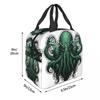 Cool H.P. Lovecraft The Call Of Cthulhu Insulated Lunch Bag for Women Office Cooler Thermal Food Box Tote Lunch Boxes Container