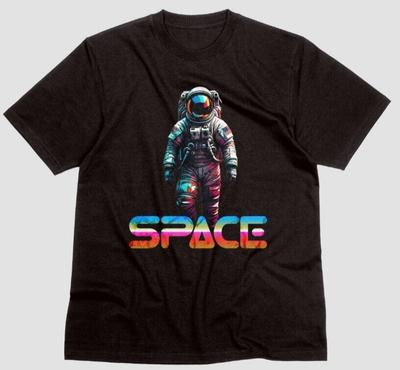 SPACE Astronaut Tshirt Science Galaxy Retro 80s 90s Elon Musk Shirt NASA