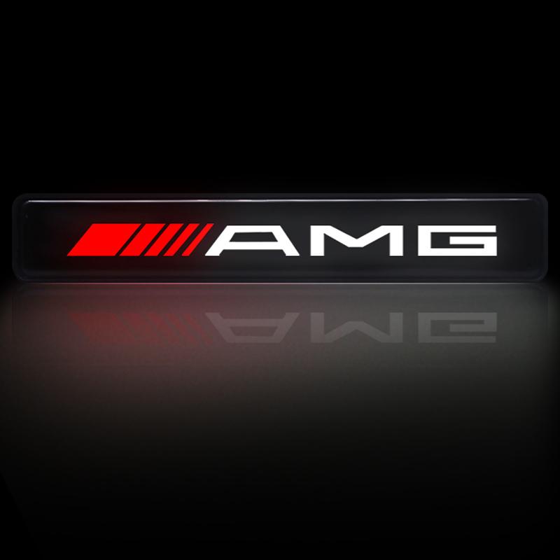 MEA4 Car Front Cover Grille Lamp Emblem Decor Lightings LED Lights Stickers For Mercedes-Benz CLS GLC GLK W211 W221 W220 W163 W164 W2