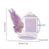 JESJELIU 3 Inch Acrylic Kpop Photocard Holder Butterfly Standing Card Holder Idol Photo Card Frame Display Case Desktop Decor